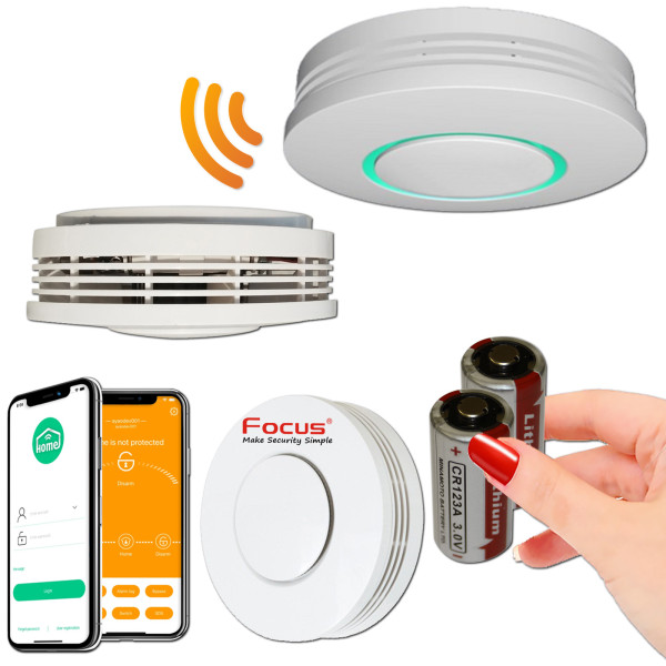 Capteur de Fumée MD2105RF sans fil Meian pour maisons et bâtiments sécurisés