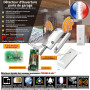 Capteur MD212R Meian fixé sur local technique avec application Android