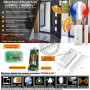 Pack complet alarme sans abonnement 433 MHz avec centrale, détecteurs et badges