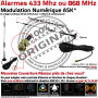 Vue intérieure centrale d’alarme anti intrusion 868 MHz avec menu en français