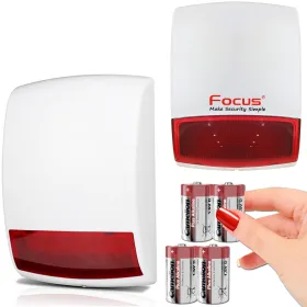 Sirène d'Extérieure MD-327R sur batterie avec flash - Sécurité Maison et Professionnelle