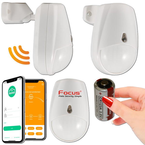 Capteur PIR 433 MHz compatible Tike Sécurité et séries DNB DNBi ICE-Bi SHBi