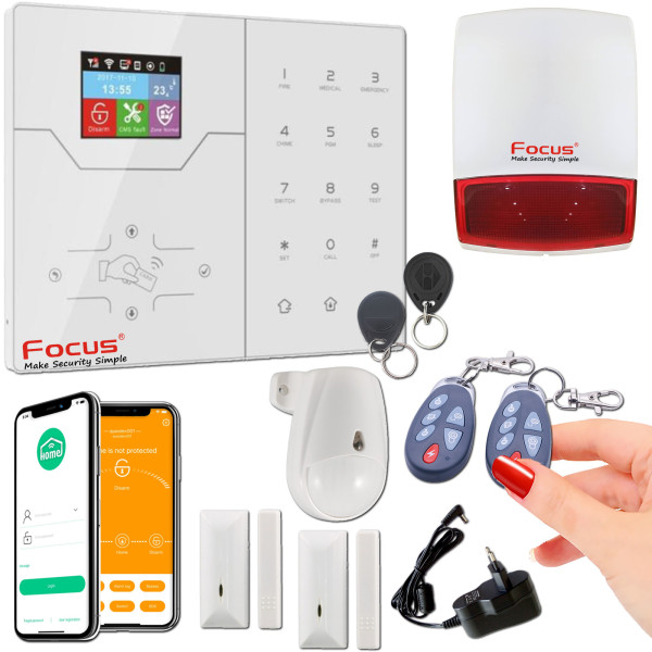 Alarme sans-fil avec Sirène à piles sécurisant maisons et commerces efficacement