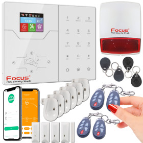 Alarme sans-fil avec Sirène à piles protégeant maisons et appartements connectés