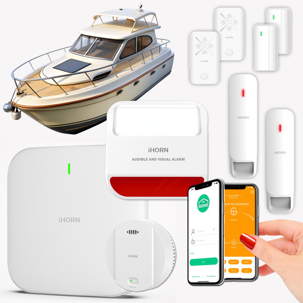 Alarme Bateau 4G sécurisée pour yacht avec surveillance marine complète