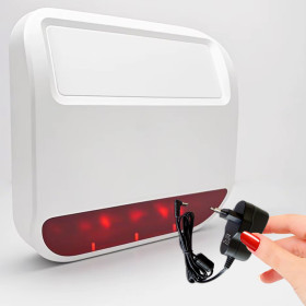 Sirène extérieure HC-105FK avec alarme puissante et technologie FSK 868 MHz.